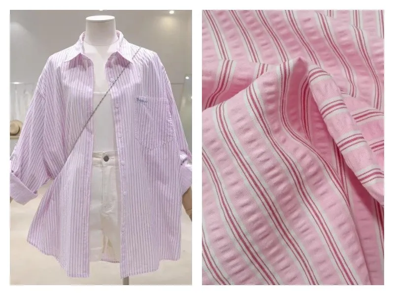 Tencel Rayon Dyed Stripe Fabric 4 Tencel Rayon Dyed Stripe Fabric 4